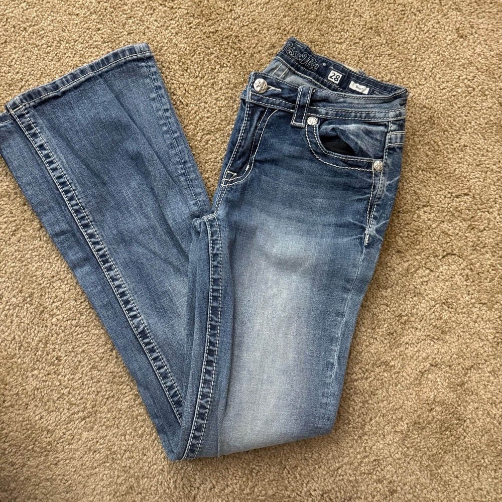 Miss Me Classic Blue Straight Leg Jeans